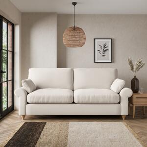 Salisbury 3 Seater Sofa Slub Cotton Blend Sandstone