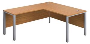 Proteus III L-Shape Desk, 160wx180dx73h (cm), Oak