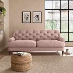 Canterbury Luxury Velvet 3 Seater Sofa Blush