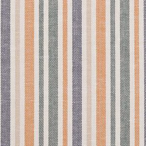 Tiverton Stripe Fabric Burnt Orange
