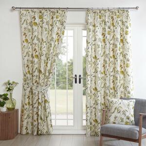 Grove Ready Made Pencil Pleat Curtains Fennel