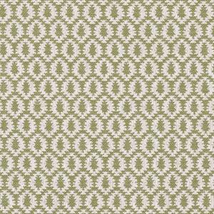 Samos Geometric Woven Fabric Moss