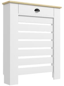 HOMCOM 95.5H x 78Wcm Radiator Cover, with Drawer - White
