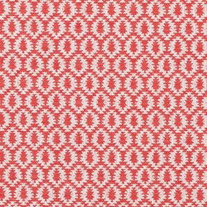 Samos Geometric Woven Fabric Paprika