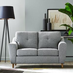 Baxter Textured Weave 2 Seater Sofa Silver