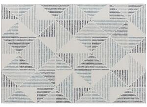 HOMCOM Modern Area Rug, Geometric Pattern Non-Slip Washable Rug, Soft Floor Carpet for Living Room, Bedroom, Dining Room, Home Office, 170 x 120 cm, Multi-Coloured