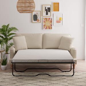 Beatrice Luna Fabric 3 Seater Sofa Bed Brown