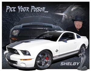 Metal sign Shelby Mustang - You Pick, (40 x 31.5 cm)