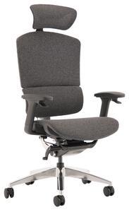 Peryton Deluxe 24 Hour Fabric Chair With Headrest (Grey), Grey
