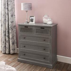Lucy Cane 5 Drawer Chest Slate (Grey)