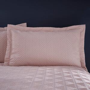 Parisa Geometric Blush Oxford Pillowcase Pink