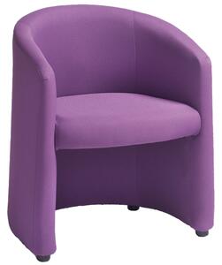 Premium Fabric Tub Chair, Purple