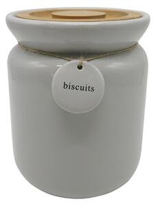 Grey Hang Tag Biscuit Canister Grey