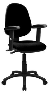 Barker Operator Chair With Adjustable Arms, Black