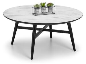 Firenze Marble Effect Coffee Table White