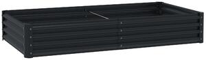 Outsunny 180 x 90cm Galvanised Steel Open Planter - 84H-211V00CG