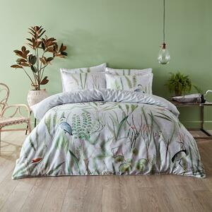 Paoletti Aaliyah 100% Cotton Duvet Cover and Pillowcase Set Green
