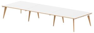 Vanara Extended Rectangular Boardroom Table, 480wx160dx73h (cm)