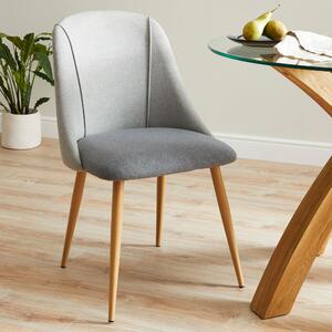Luna Set of 2 Dining Chairs Grey