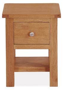 Bromley 1 Drawer Lamp Table Natural
