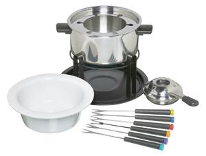 KitchenCraft Stainless Steel Deluxe Fondue Set Silver