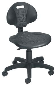 Echo 1 Lever Industrial Operator Chair, Black