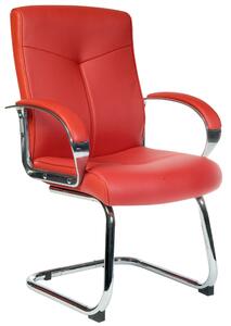 Hoxton Visitor Chair, Red