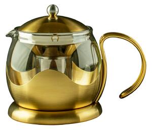 La Cafetiere 2 Cup Brushed Gold Teapot Gold