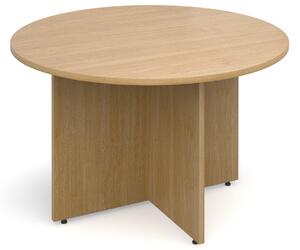 Arrowhead Circular Boardroom Table, Oak