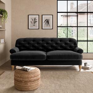 Canterbury 3 Seater Sofa Black