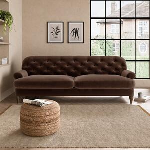 Canterbury 4 Seater Sofa Brown