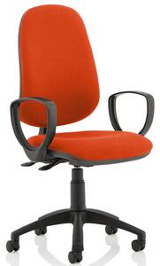 Lunar 2 Lever Operator Chair (Fixed Arms), Tabasco Red