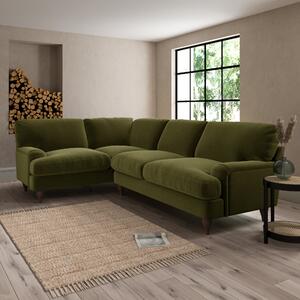 Darwin Corner Sofa Luxury Velvet Olive