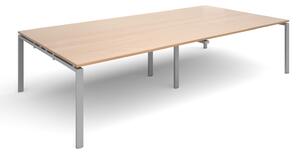 Prime Rectangular Boardroom Table (Silver Legs), 320wx160dx73h (cm), Beech