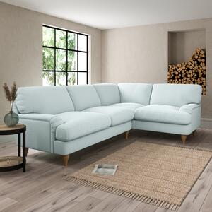 Darwin Corner Sofa Slub Cotton Blend Light Mineral