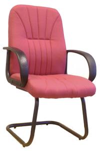 Kelburn Fabric Visitor Chair, Burgundy
