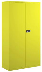 Bisley Economy Double Door Steel Cupboard, 3 Shelf - 91wx40dx181h (cm), Yellow