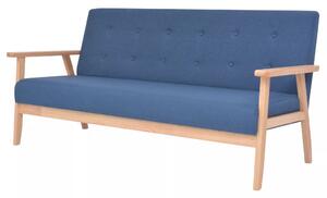 244656 3-Seater Sofa Fabric Blue