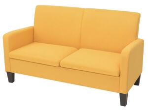 244710 2-Seater Sofa 135x65x76 cm Yellow