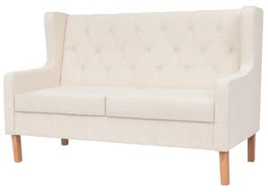 245450 2-Seater Sofa Fabric Cream White