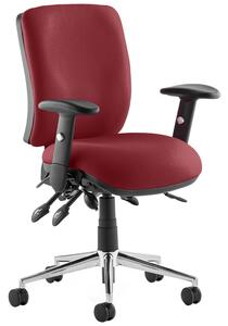 Praktikos Medium Back Posture Operator Chair With Adjustable Arms, Guyana