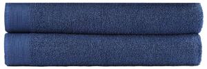 Bath Towel Set 2 pcs Cotton 450 gsm 100x150 cm Navy