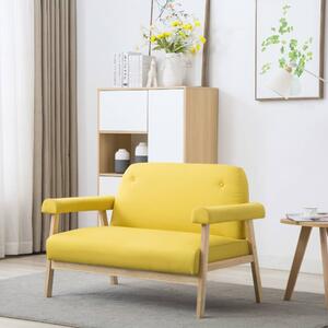 246652 2-Seater Sofa Fabric Yellow