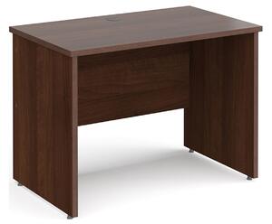 All Walnut Panel End Narrow Rectangular Desk, 100wx60dx73h (cm)