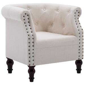 247004 Armchair Fabric Upholstery 67x60x67 cm Light Linen