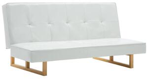 247027 Sofa Bed Faux Leather White