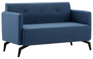 247180 2-Seater Sofa Fabric Upholstery 115x60x67 cm Blue