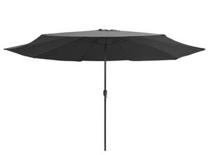 Outdoor Parasol with Metal Pole 390 cm Anthracite