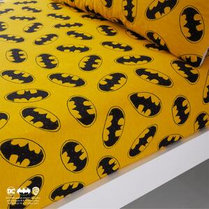 Batman Fitted Sheet Yellow/Black