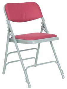 Pack Of 4 Upholstered Folding Chairs , Burgundy